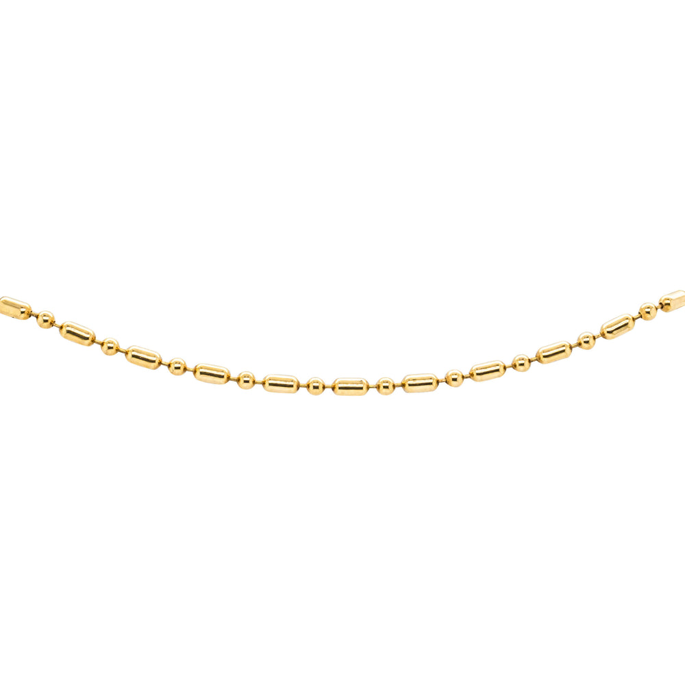 Deja Vu 18ct Yellow Gold Beaded Anklet