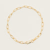 9ct Yellow Gold Textured Oval Link Bracelet - Bracelet - Walker & Hall