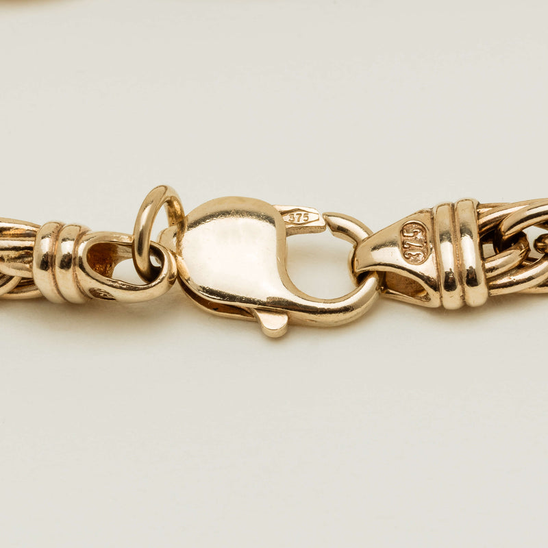 Deja Vu 9ct Yellow Gold Twisted Curb Link Bracelet - Bracelet - Walker & Hall