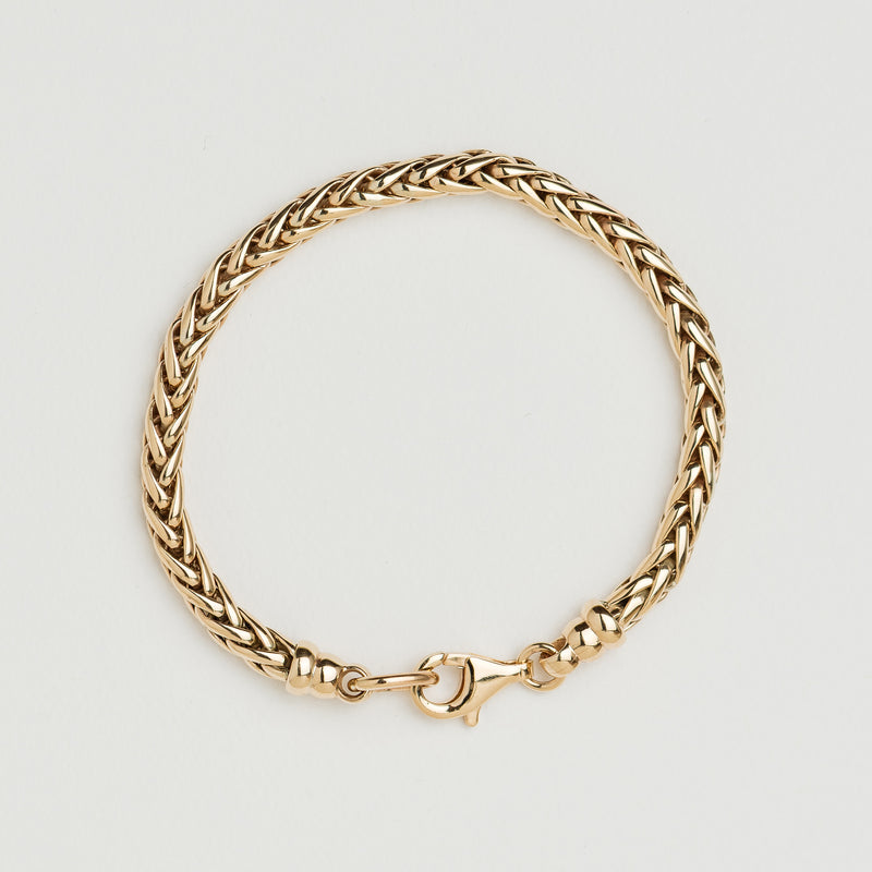 9ct Yellow Gold Foxtail Bracelet - Bracelet - Walker & Hall