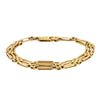 Deja Vu 18ct Yellow Gold Three-Bar Gate Bracelet - Bracelet - Walker & Hall