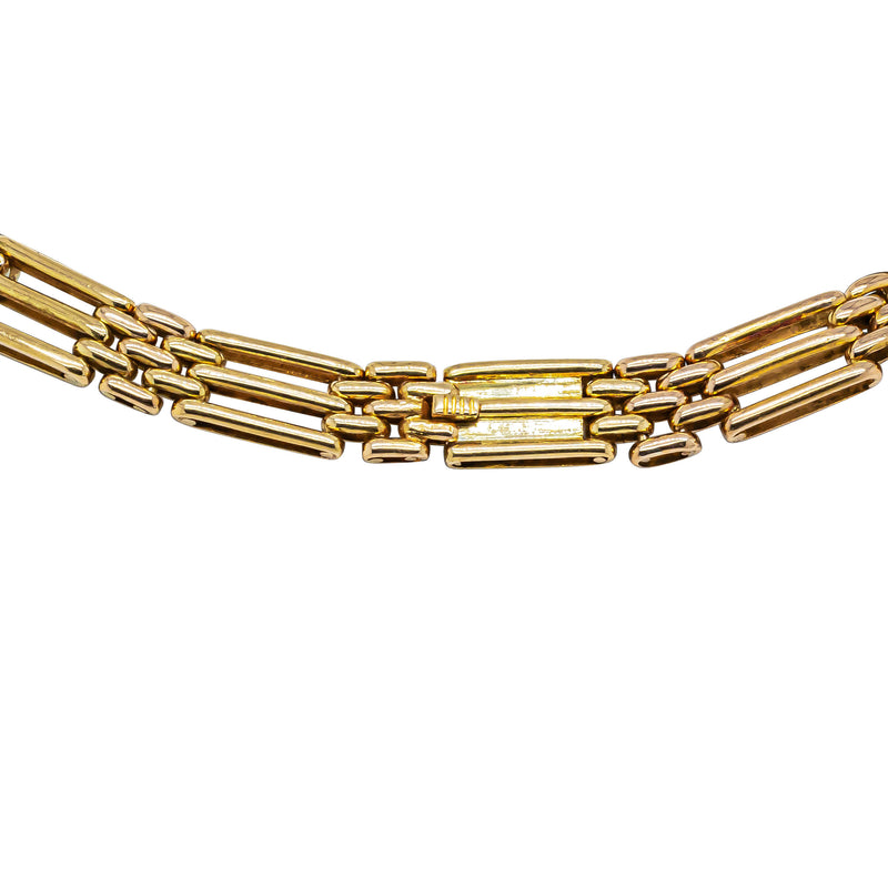 Deja Vu 18ct Yellow Gold Three-Bar Gate Bracelet - Bracelet - Walker & Hall
