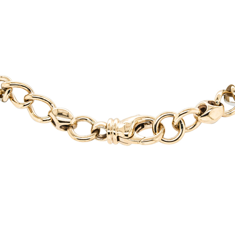Deja Vu 9ct Yellow Gold Curb Link Bracelet - Bracelet - Walker & Hall