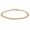 Deja Vu 14ct Yellow Gold Flat Curb Link Bracelet 20cm - Bracelet - Walker & Hall