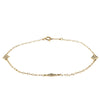 Deja Vu 10ct Yellow Gold Fancy Link Motif Bracelet - Bracelet - Walker & Hall