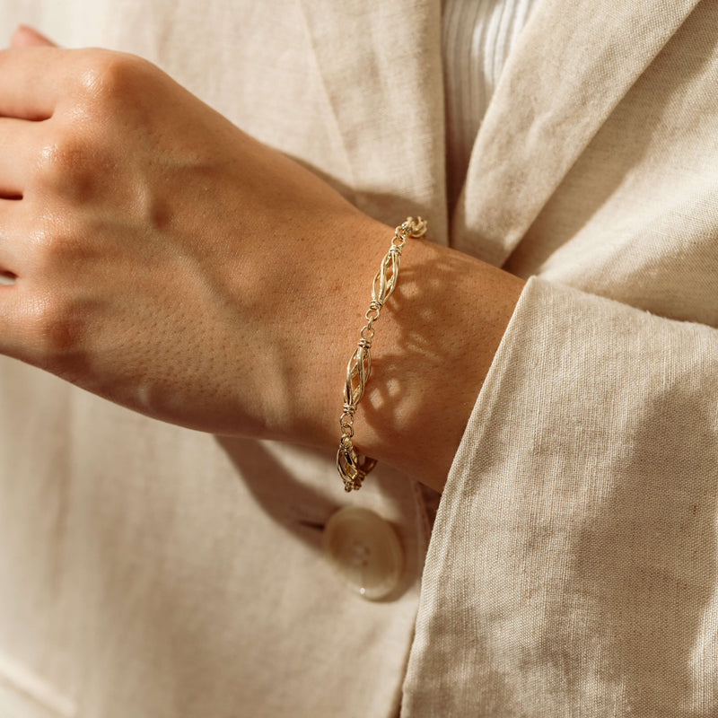 9ct Yellow Gold Helix Bracelet - Bracelet - Walker & Hall