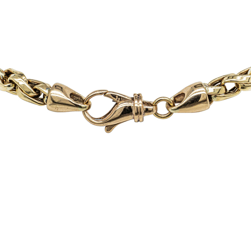 Deja Vu 9ct Yellow Gold Hollow Twist Link Bracelet - Bracelet - Walker & Hall