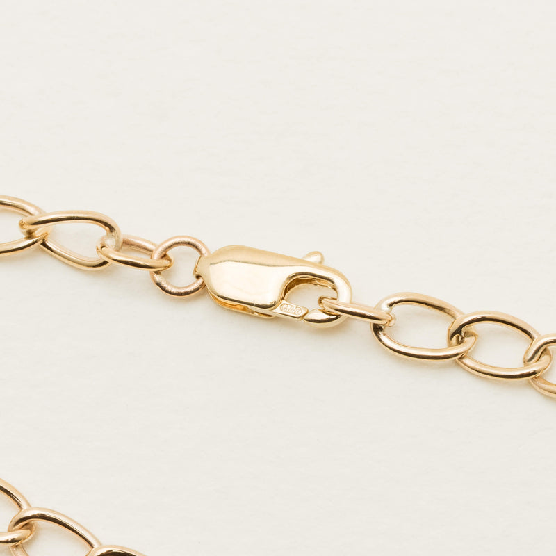 9ct Yellow Gold Curb Link Bracelet 18.5cm - Bracelet - Walker & Hall