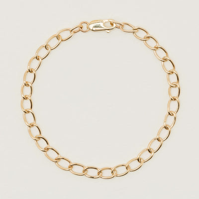 9ct Yellow Gold Curb Link Bracelet 18.5cm - Bracelet - Walker & Hall
