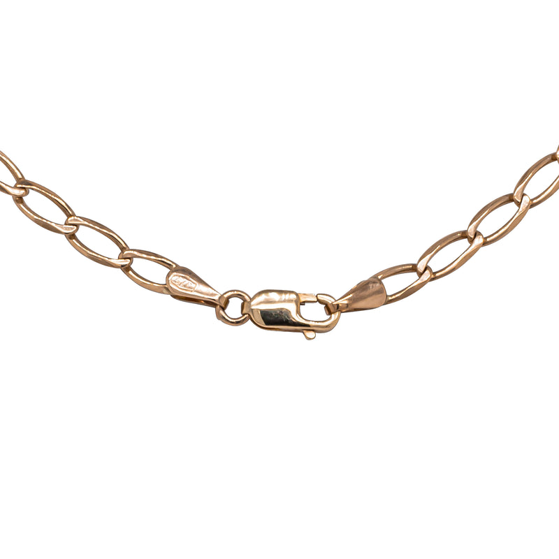Deja Vu 9ct Rose & Yellow Gold Oval Curb Bracelet - Bracelet - Walker & Hall