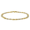 Deja Vu 18ct Yellow & White Gold Fancy Link Bracelet 21cm - Bracelet - Walker & Hall