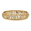 Deja Vu 9ct Bi-Tone Gold Openwork Bangle - 64mm - Bracelet - Walker & Hall
