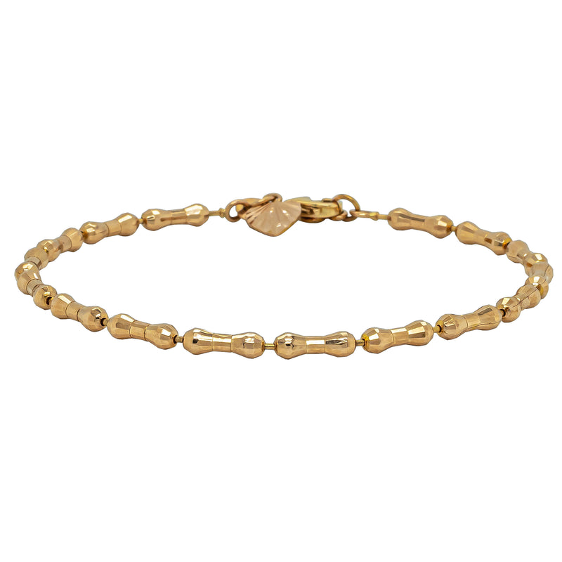 Deja Vu 18ct Rose Gold Fancy Link Bracelet 18.5cm - Bracelet - Walker & Hall