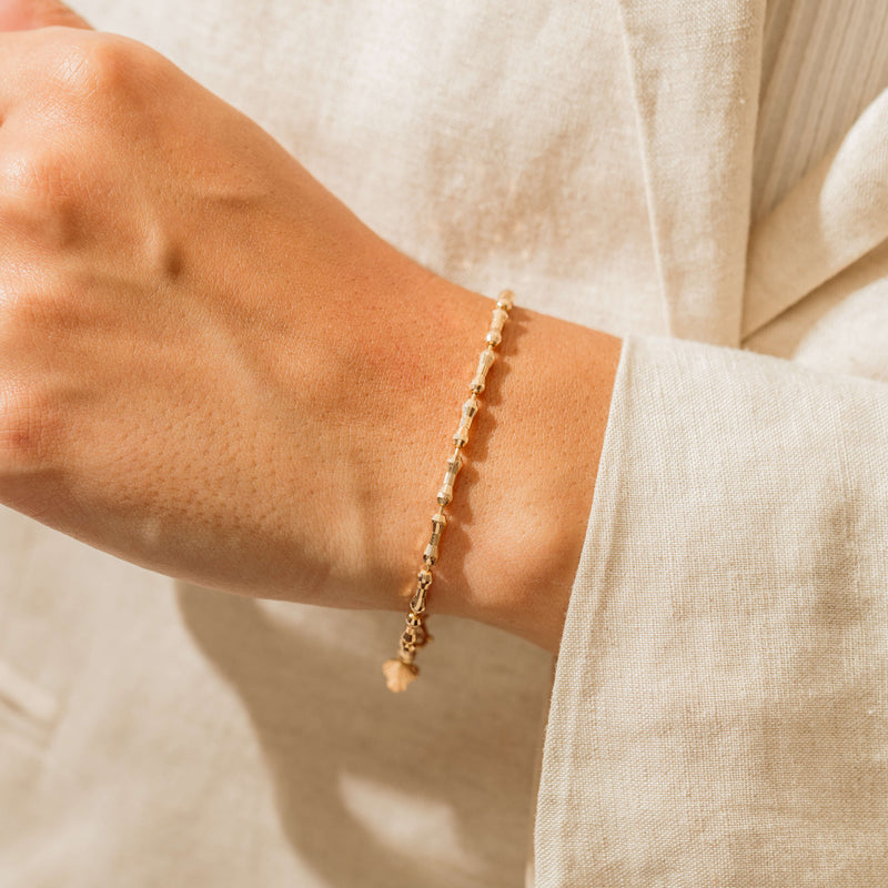 Deja Vu 18ct Rose Gold Fancy Link Bracelet 18.5cm - Bracelet - Walker & Hall