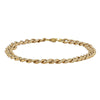 Deja Vu 9ct Yellow Gold Curb Link Bracelet 19cm - Bracelet - Walker & Hall