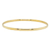 Deja Vu 9ct Yellow Gold Solid Bangle - 64mm - Bracelet - Walker & Hall