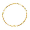 Deja Vu 9ct Yellow Gold Oval Belcher Link Bracelet 21cm - Bracelet - Walker & Hall