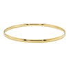 Deja Vu 9ct Yellow Gold Solid Bangle - 65mm - Bracelet - Walker & Hall