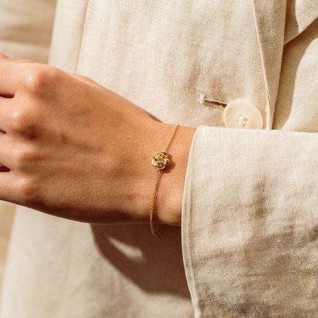 18ct Yellow Gold Albertine Rose Bracelet - Bracelet - Walker & Hall