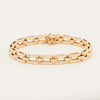 Vintage 14ct Rose Gold Gate Bracelet with Safety Chain
