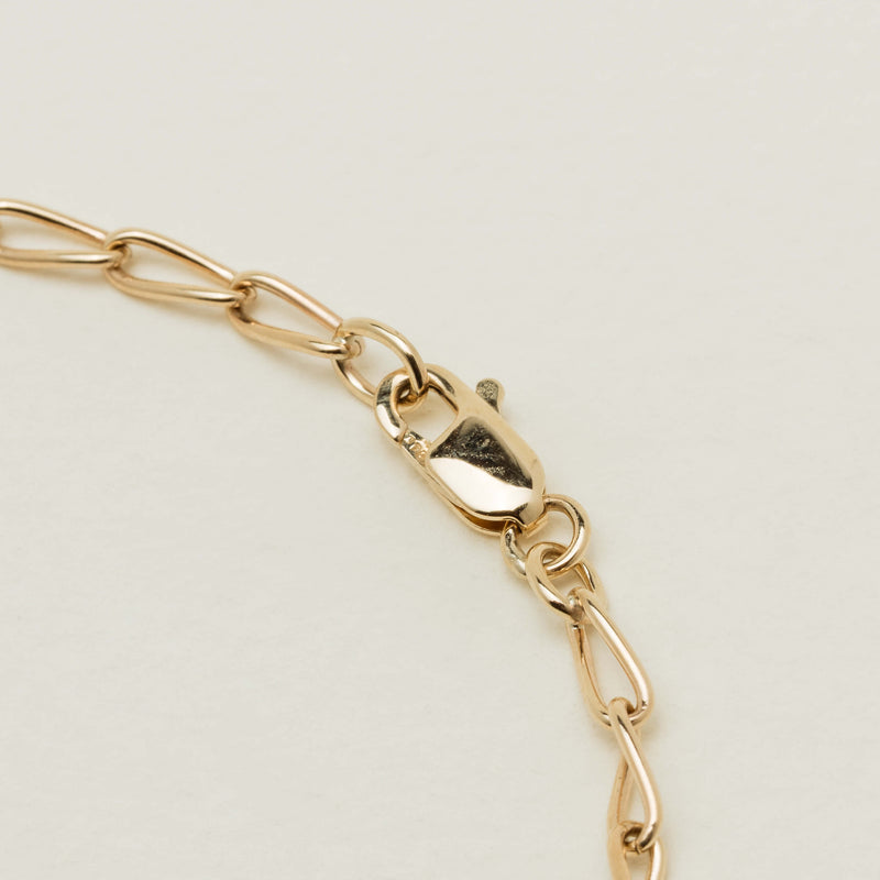 Deja Vu 9ct Yellow Gold Cable Link Bracelet 22cm