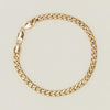 Deja Vu 9ct Yellow Gold 5mm Curb Link Bracelet 21cm