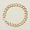 Deja Vu 9ct Yellow Gold 9.9mm Wide Curb Link Bracelet