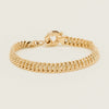 Deja Vu 9ct Yellow Gold Hollow Double Curb Link Bracelet - Bracelet - Walker & Hall