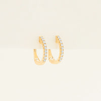 18ct Yellow Gold .11ct Diamond Cosy Earrings - Earrings - Walker & Hall
