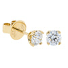 18ct Yellow Gold 1.01ct Diamond Blossom Stud Earrings - Earrings - Walker & Hall
