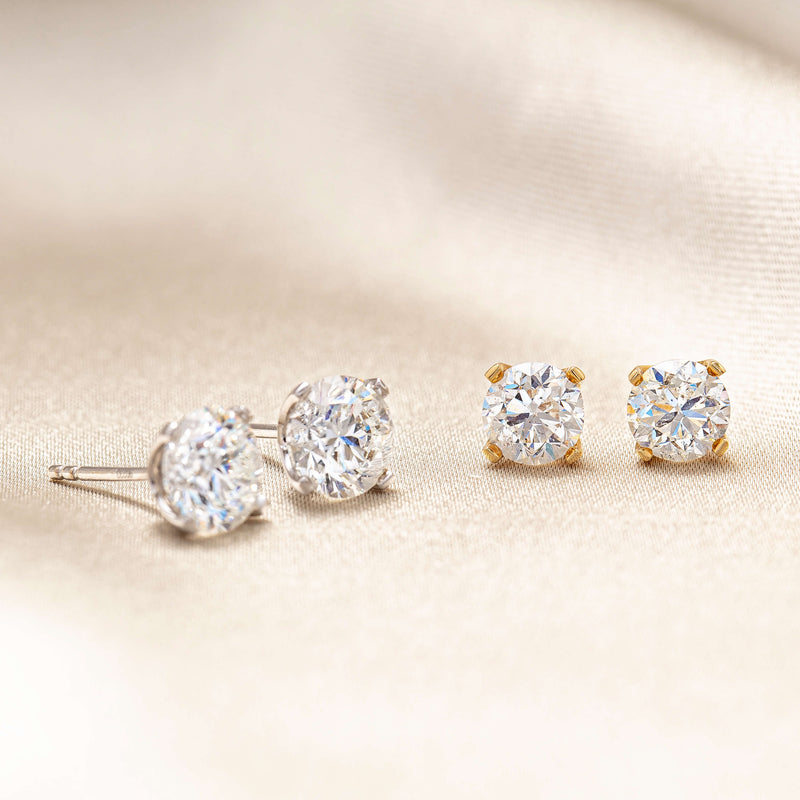 Natural Diamond Blossom Studs