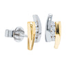 18ct Yellow & White Gold Diamond Earrings - Earrings - Walker & Hall