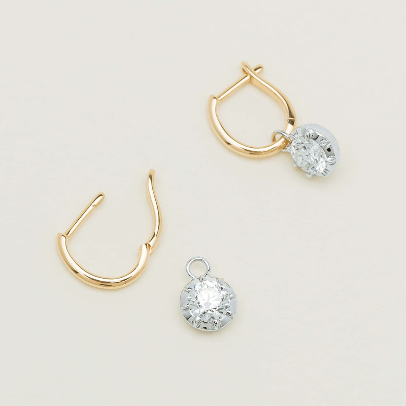 18ct Yellow Gold 1.40ct Diamond Dawn Drop Earrings