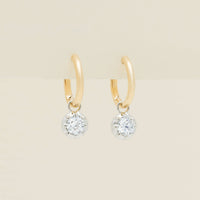 18ct Yellow Gold .60ct Diamond Dawn Drop Earrings