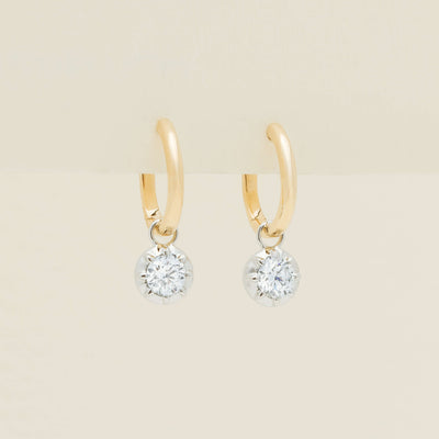 18ct Yellow Gold .60ct Diamond Dawn Drop Earrings
