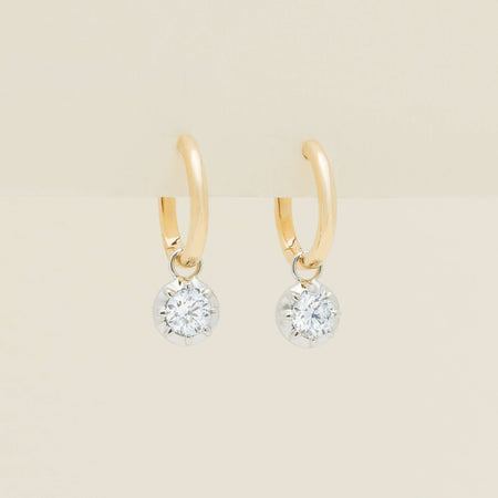 18ct Yellow Gold .60ct Diamond Dawn Drop Earrings