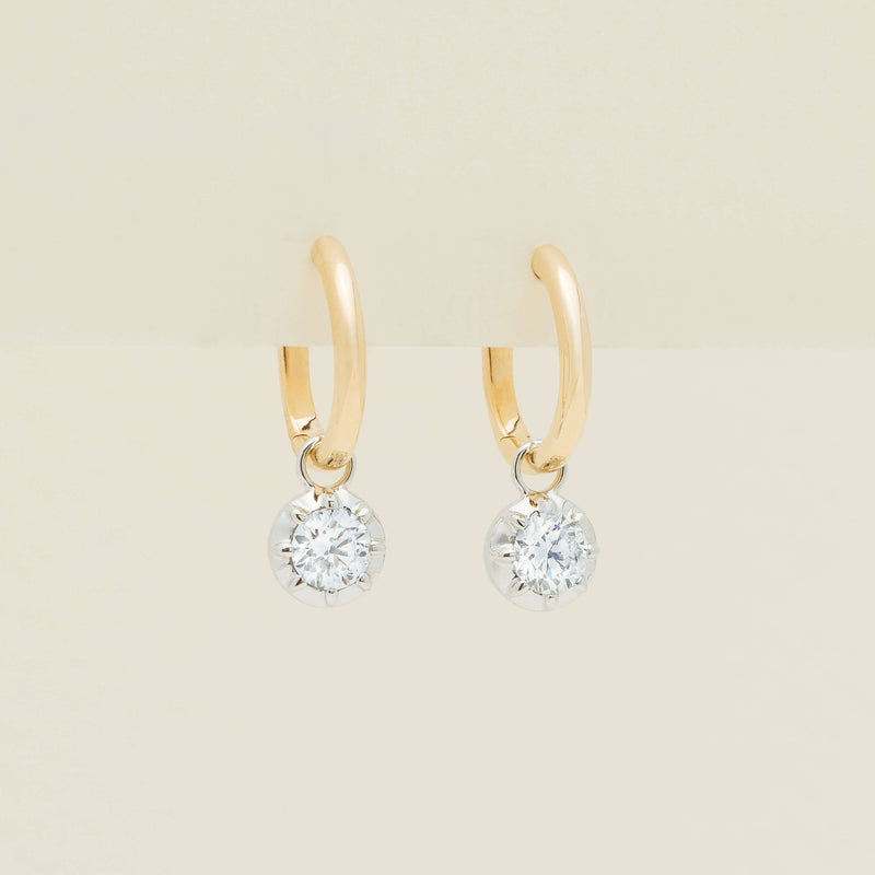 18ct Yellow Gold .60ct Diamond Dawn Drop Earrings