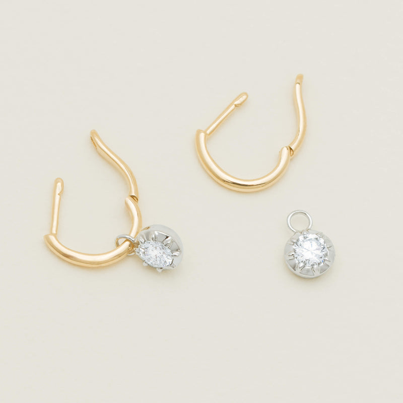 18ct Yellow Gold .60ct Diamond Dawn Drop Earrings