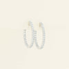 18ct White Gold 1.00ct Diamond Bella Hoop Earrings