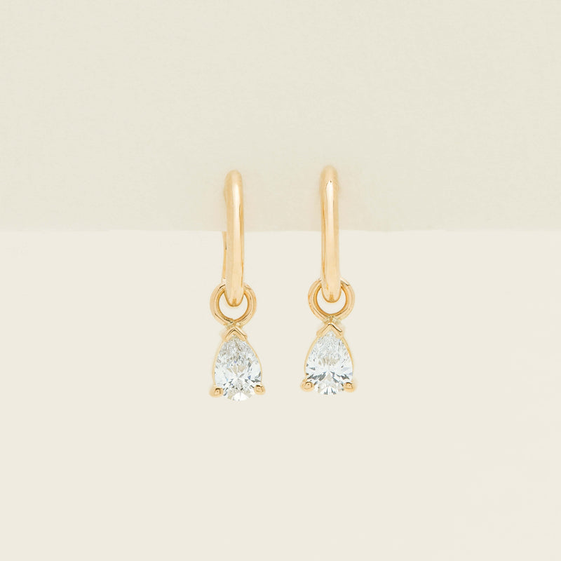 18ct Yellow Gold .60ct Reclaimed Diamond Cosy Earrings - Earrings - Walker & Hall