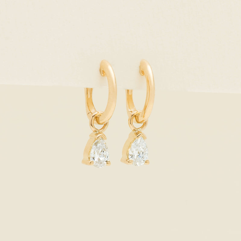 18ct Yellow Gold .60ct Reclaimed Diamond Cosy Earrings - Earrings - Walker & Hall
