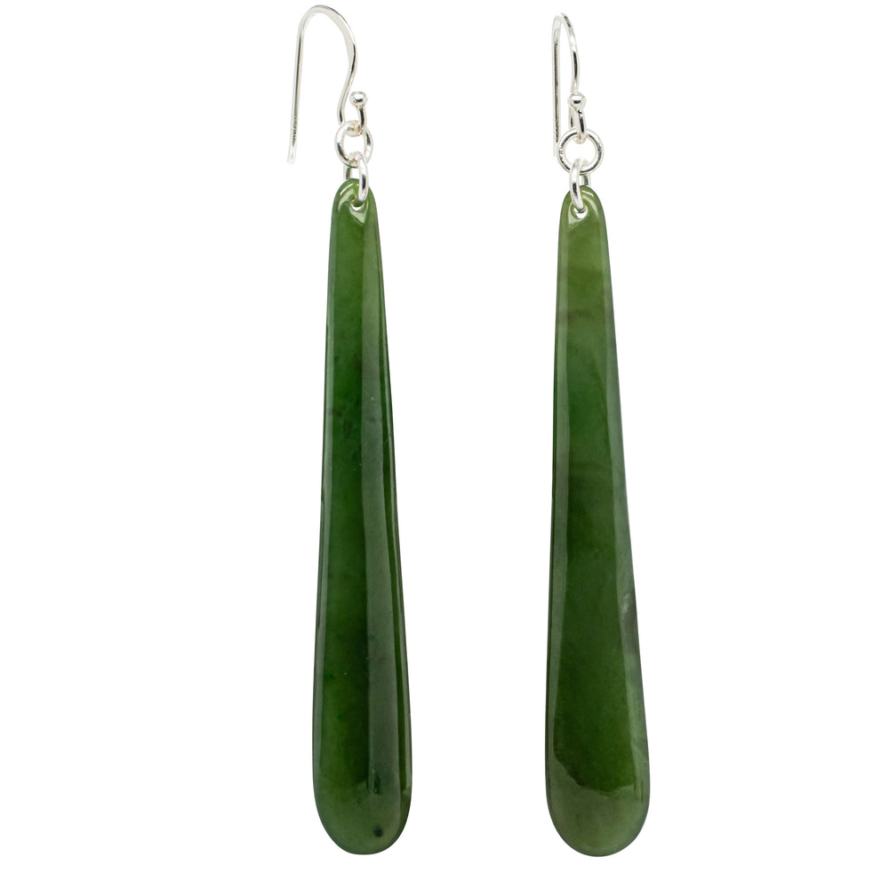 NZ Greenstone Drop Earrings