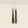 Sterling Silver NZ Greenstone Roimata Drop Earrings - Earrings - Walker & Hall