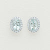 18ct White Gold 1.25ct Aquamarine & Diamond Nina Earrings - Earrings - Walker & Hall