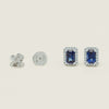 18ct White Gold 1.50ct Sapphire & Diamond Nina Earrings - Earrings - Walker & Hall