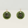 Deja Vu 9ct Yellow Gold Greenstone & Lapis Earrings - Earrings - Walker & Hall