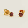 18ct Yellow Gold .64ct Ruby Lily Stud Earrings - Earrings - Walker & Hall