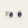 18ct White Gold 2.48ct Sapphire & Diamond Nina Earrings