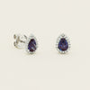 18ct White Gold 1.80ct Sapphire & Diamond Nina Earrings