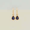 18ct Yellow Gold 1.72ct Sapphire Dawn Drop Earrings - Earrings - Walker & Hall